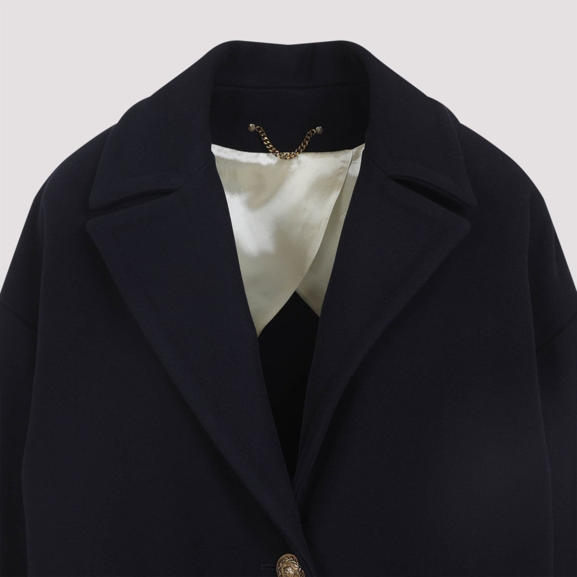 Golden Goose Dark Blue Wool Cocoon Coat