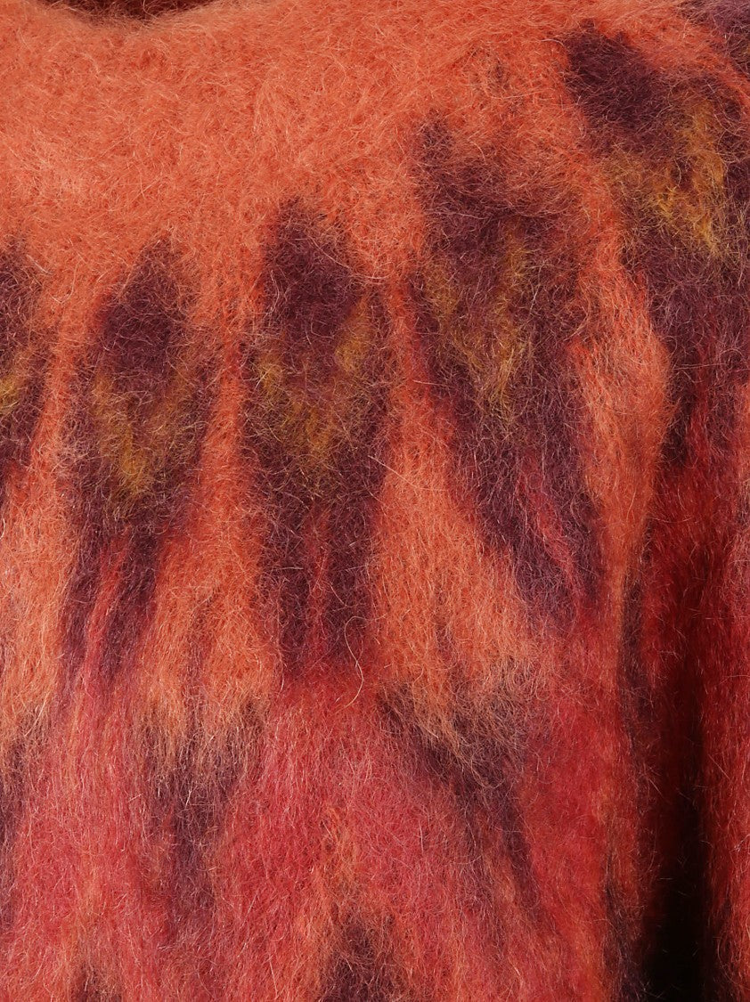Isabel Marant Fair Isle Pattern Mohair Blend Sweater