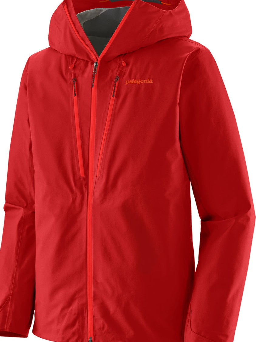 Patagonia Red Triolet Jacket Hooded Rain Jacket