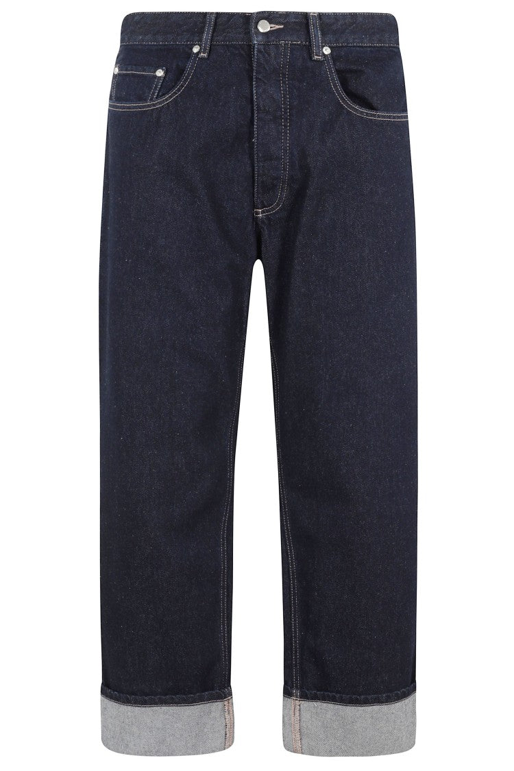 Icon Denim Ross Mid-Length Indigo Stone Denim Shorts