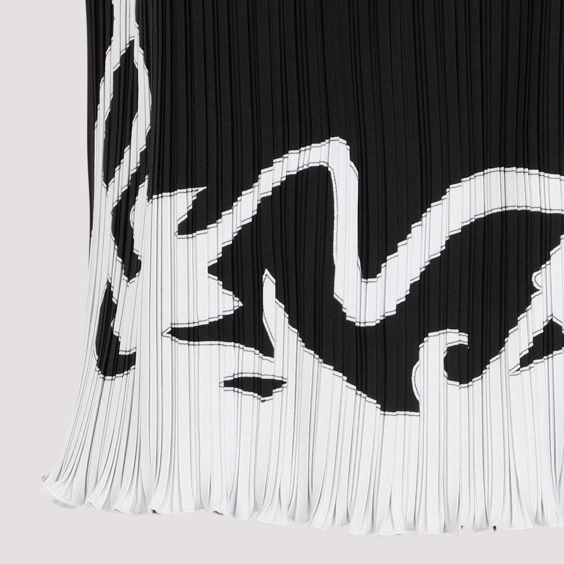 Lanvin Sleeveless Pleated Black Polyester Top