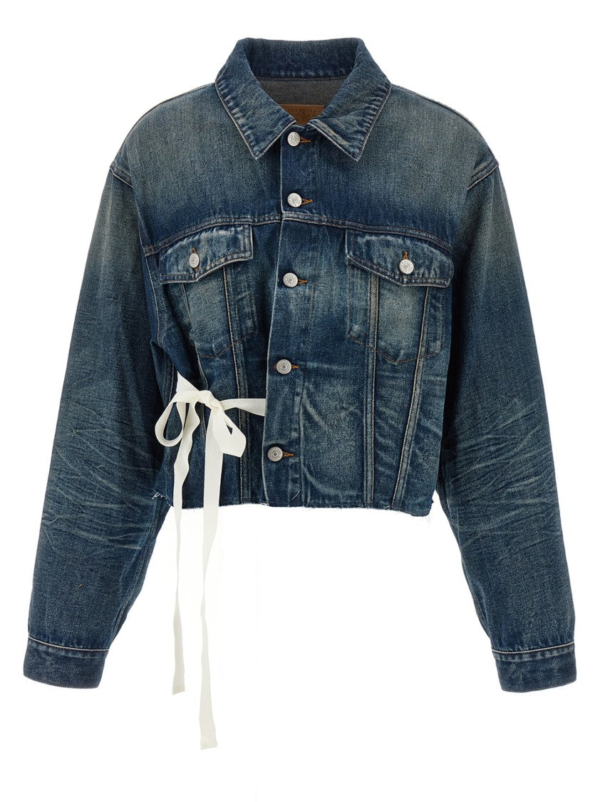 Mm6 By Maison Margiela Tape Denim Jacket