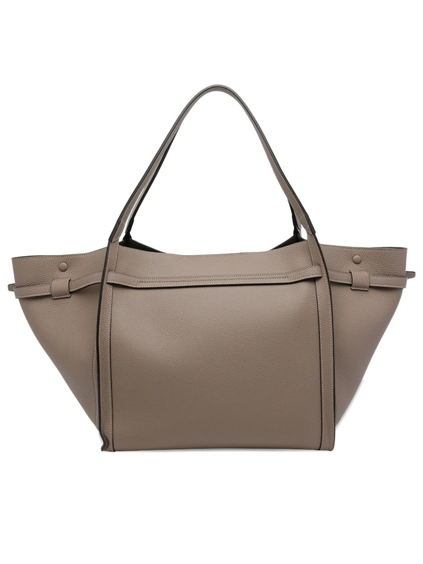 Tod's Neutral Trapezoidal Structured Shoulder Bag