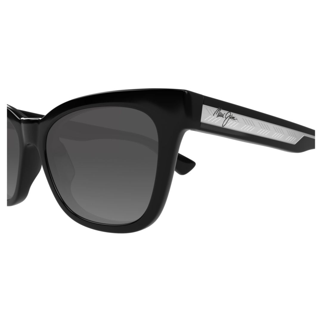 Maui Jim Silver Mj0689s Glossy Rectangular Sunglasses