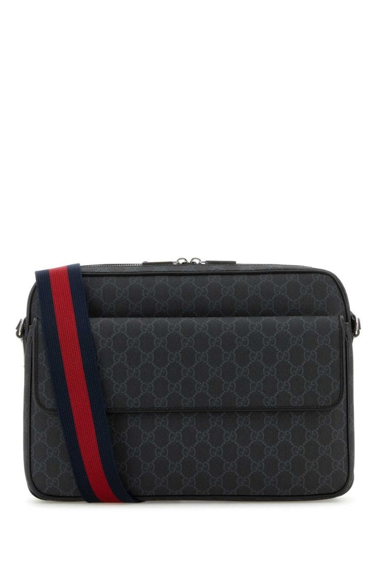 Gucci Rectangular Canvas Crossbody Bag