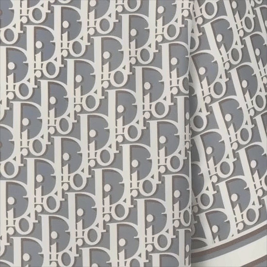 Christian Dior Short-Sleeved Shirt With All-Over Logo Pattern And Contrast Stripes