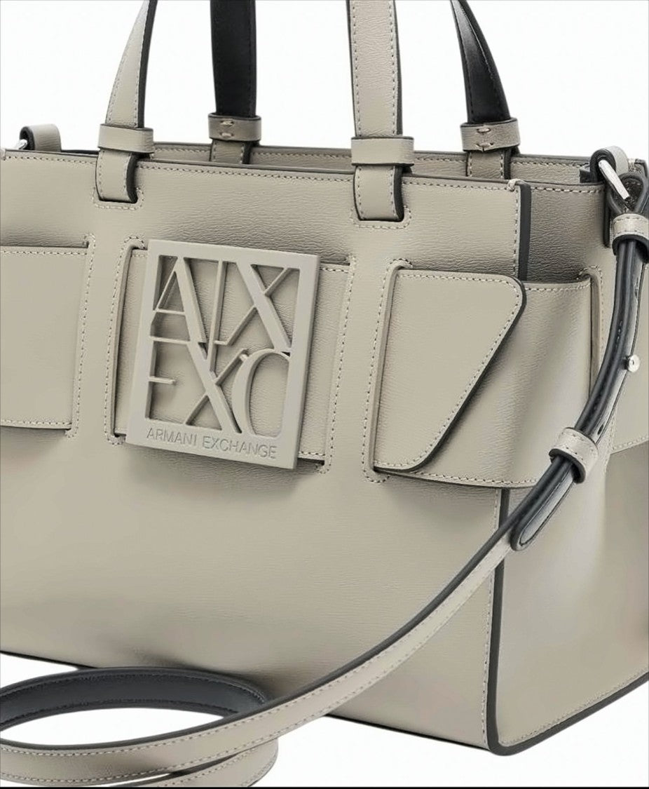Armani Exchange Medium Structured Tote Bag