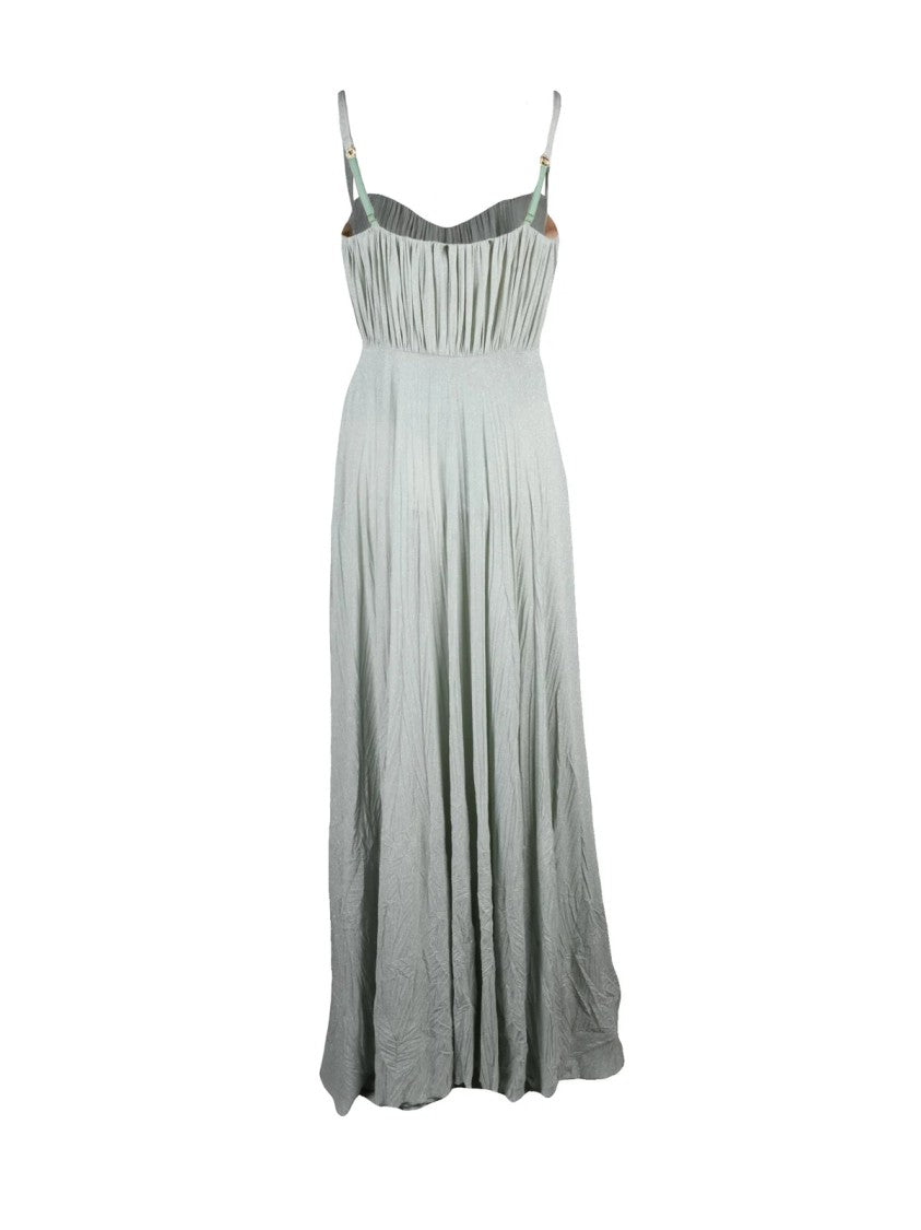 Elisabetta Franchi Mint Green Viscose Polyester Polyamide Dress