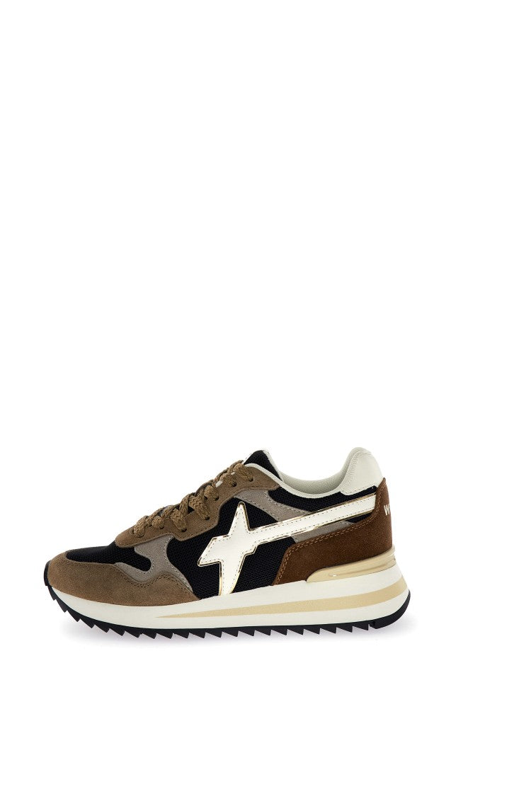 W6yz Technical Fabric And Suede Sneakers