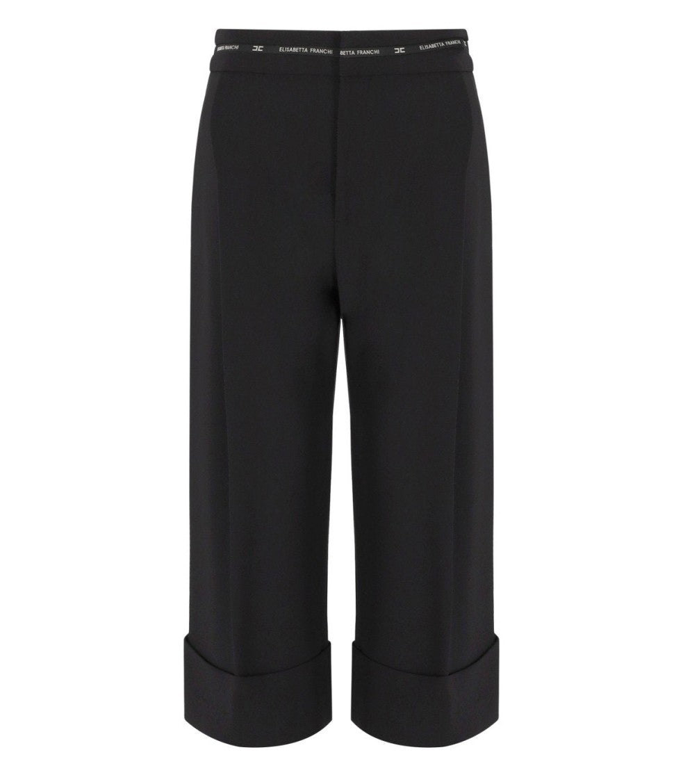 Elisabetta Franchi Black Bermuda Shorts