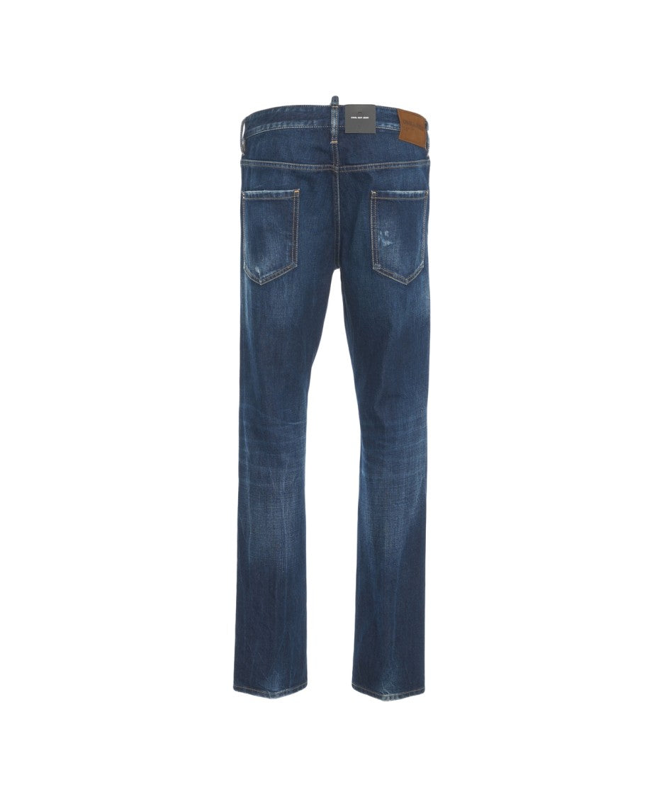 Dsquared2 Slim Fit Jeans With Classic Five-Pocket Design