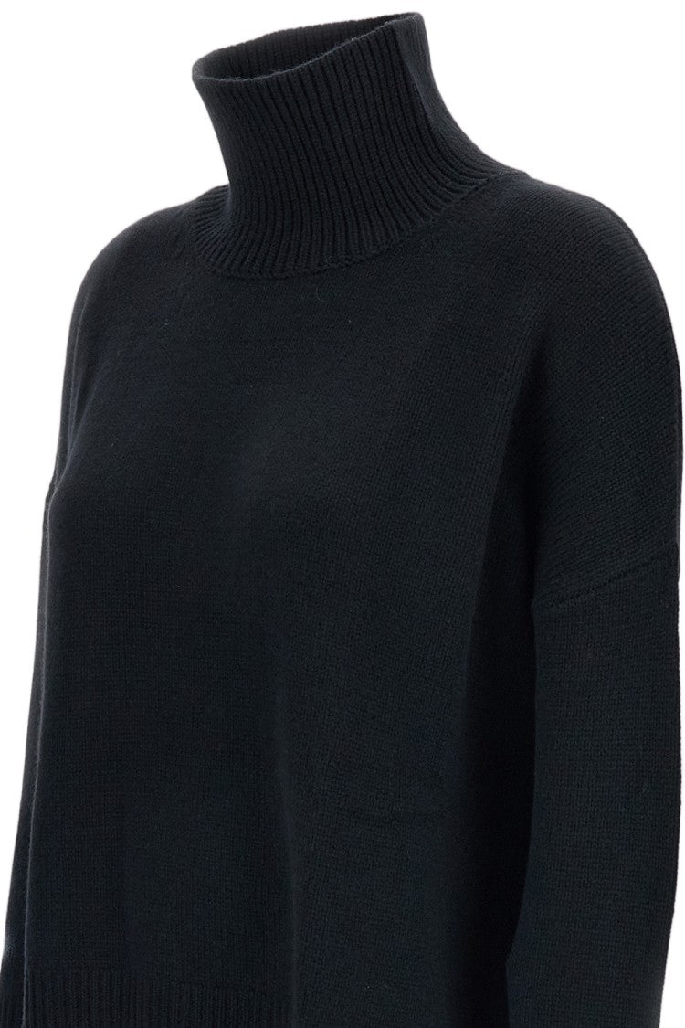 Lisa Yang Black Heidi Heavy-Knit Cashmere Turtleneck