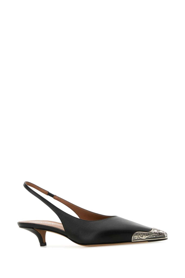 Paris Texas Black Leather Jessica Western Pumps