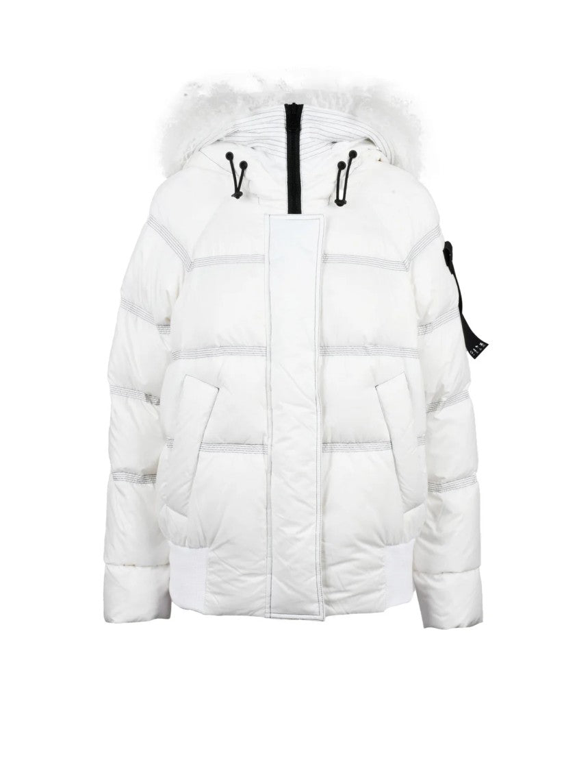 Peuterey Babol Mqe Down Jacket With Fur-Trimmed Hood And Zip Closure