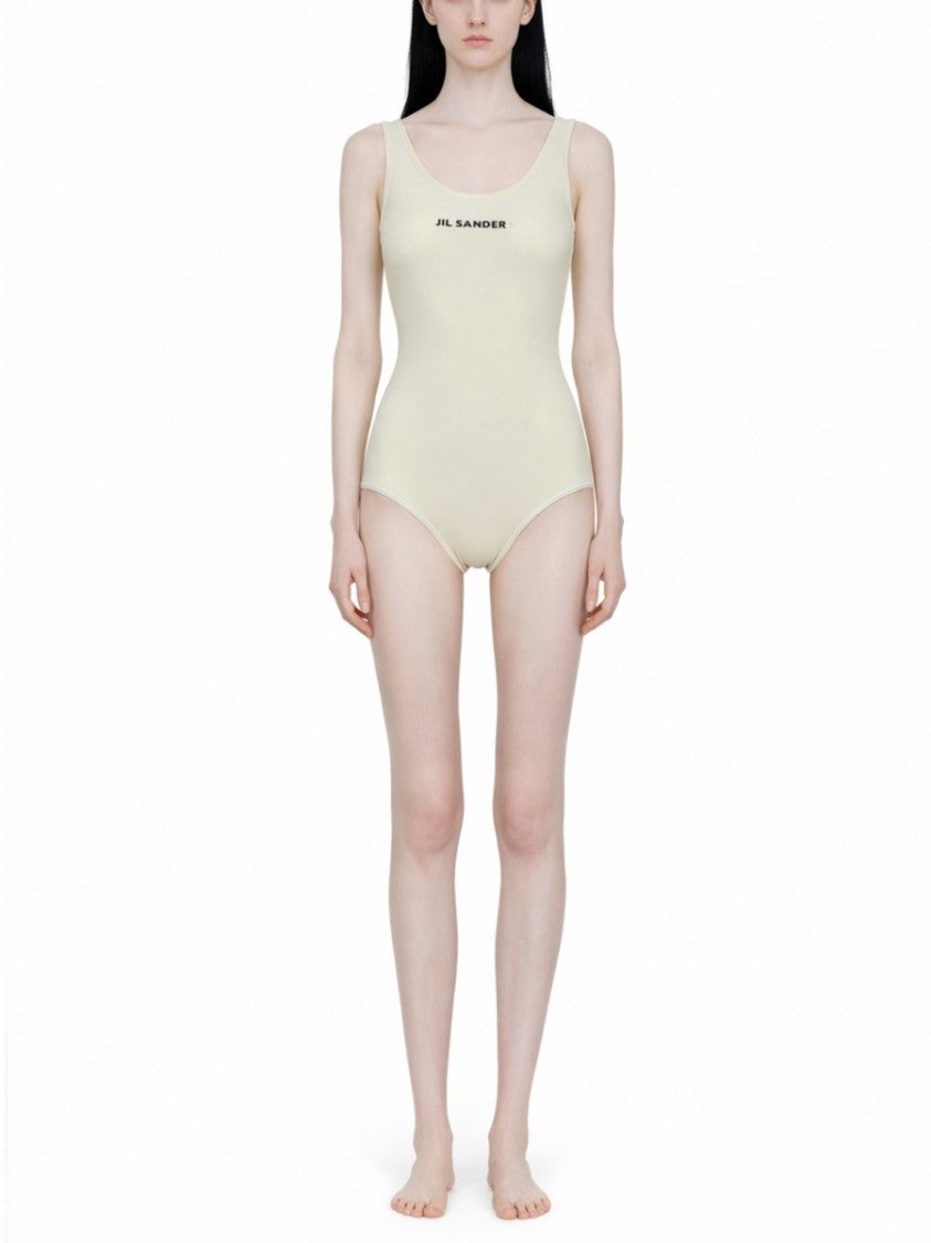 Jil Sander Scoop Back Polyamide One-Piece Swimsuit
