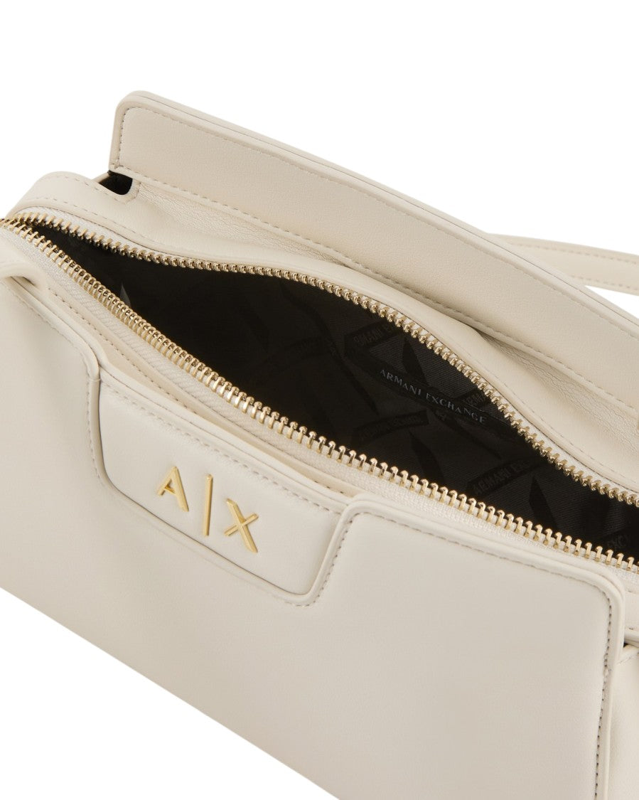 Armani Exchange Green Crossbody Bag Clean Silhouette Gold-Tone