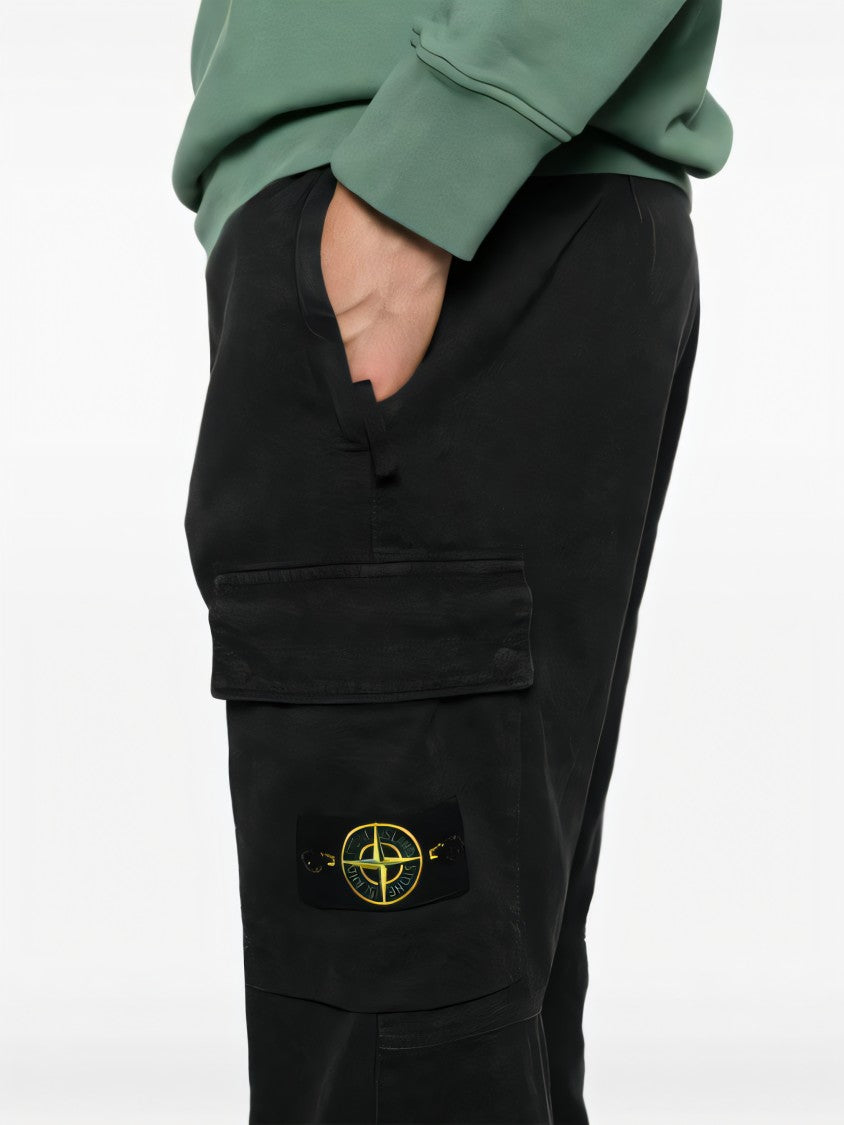 Stone Island Straight-Leg Cargo Pants With Flap Pockets