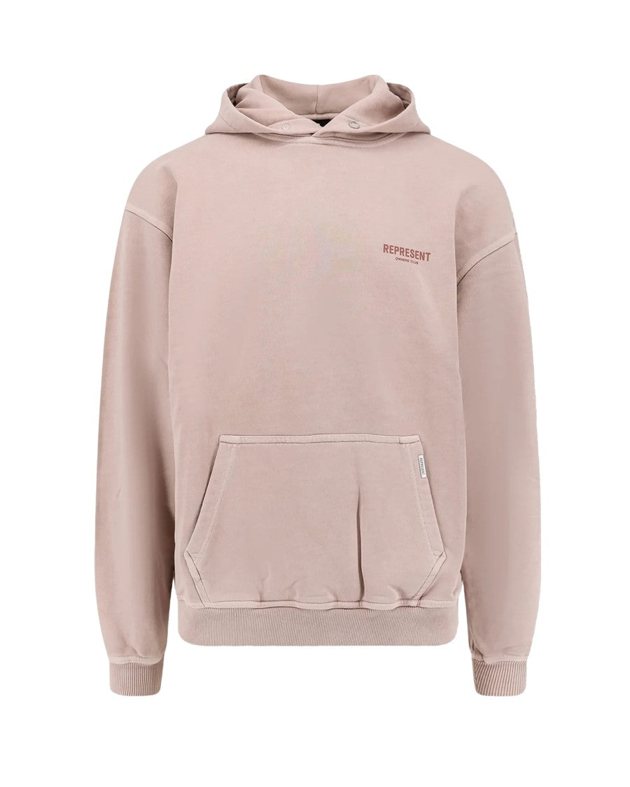 Represent Oversized Pink Hoodie With Owners' Club Print