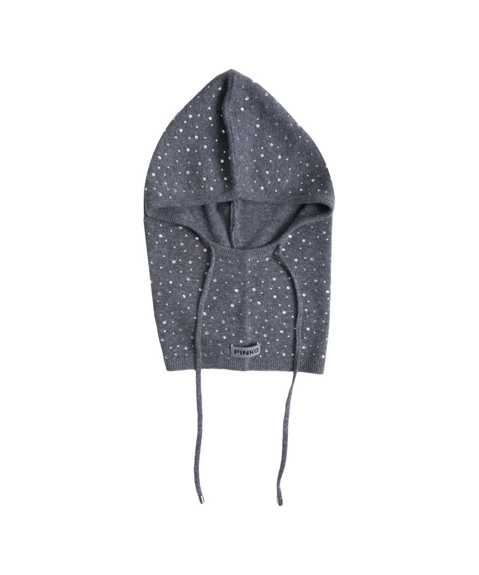 Pinko Finland' Balaclava With Rhinestones