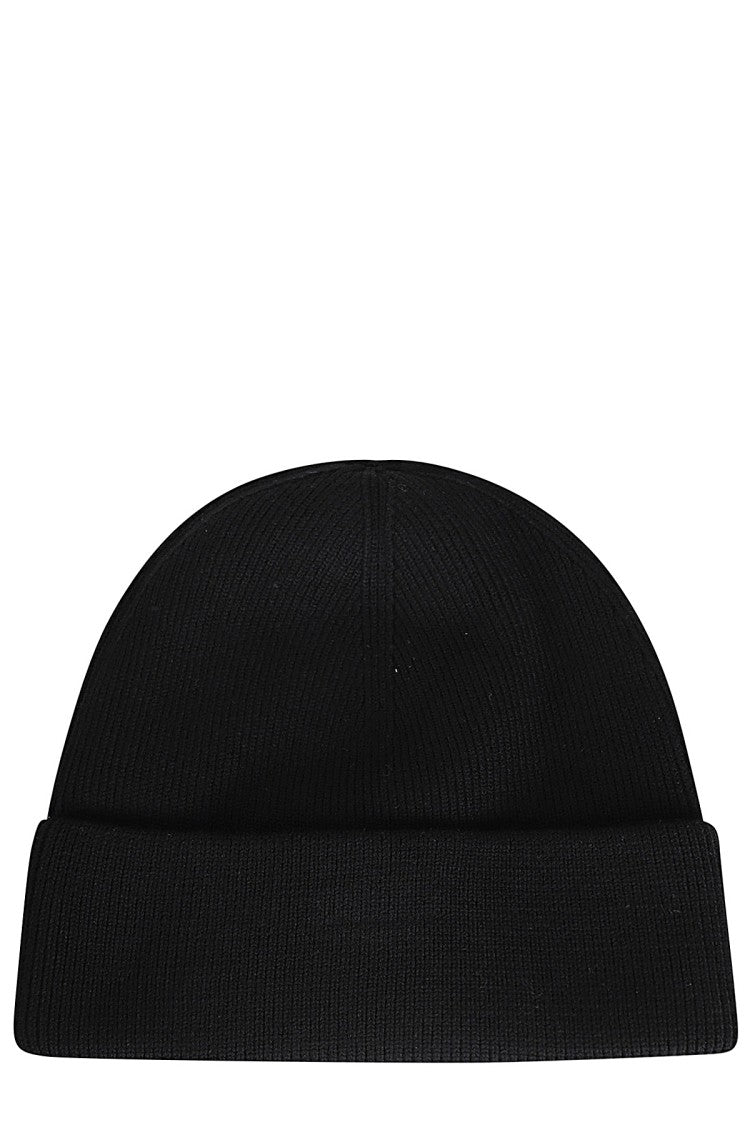 Alexander Wang Ribbed Beanie With Subtle Silicone Logo