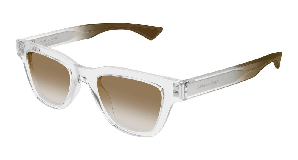 Saint Laurent Crystal Jacques Bold Square Frame Sunglasses