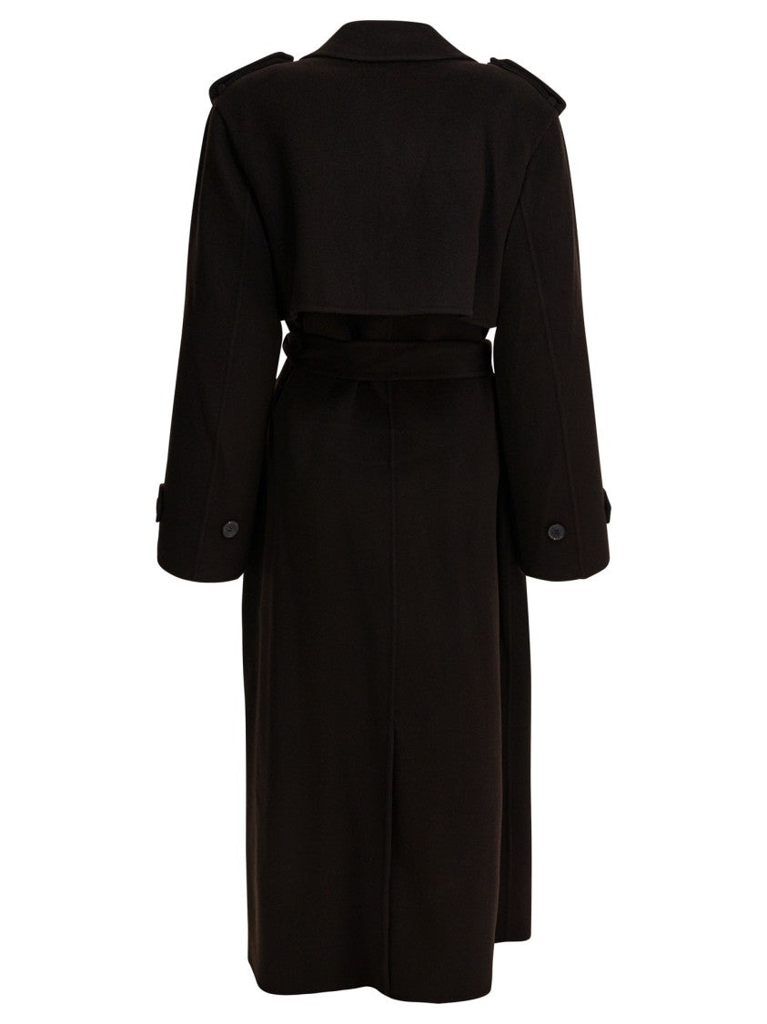 Ivy & Oak Double-Breasted Long Wool Coat