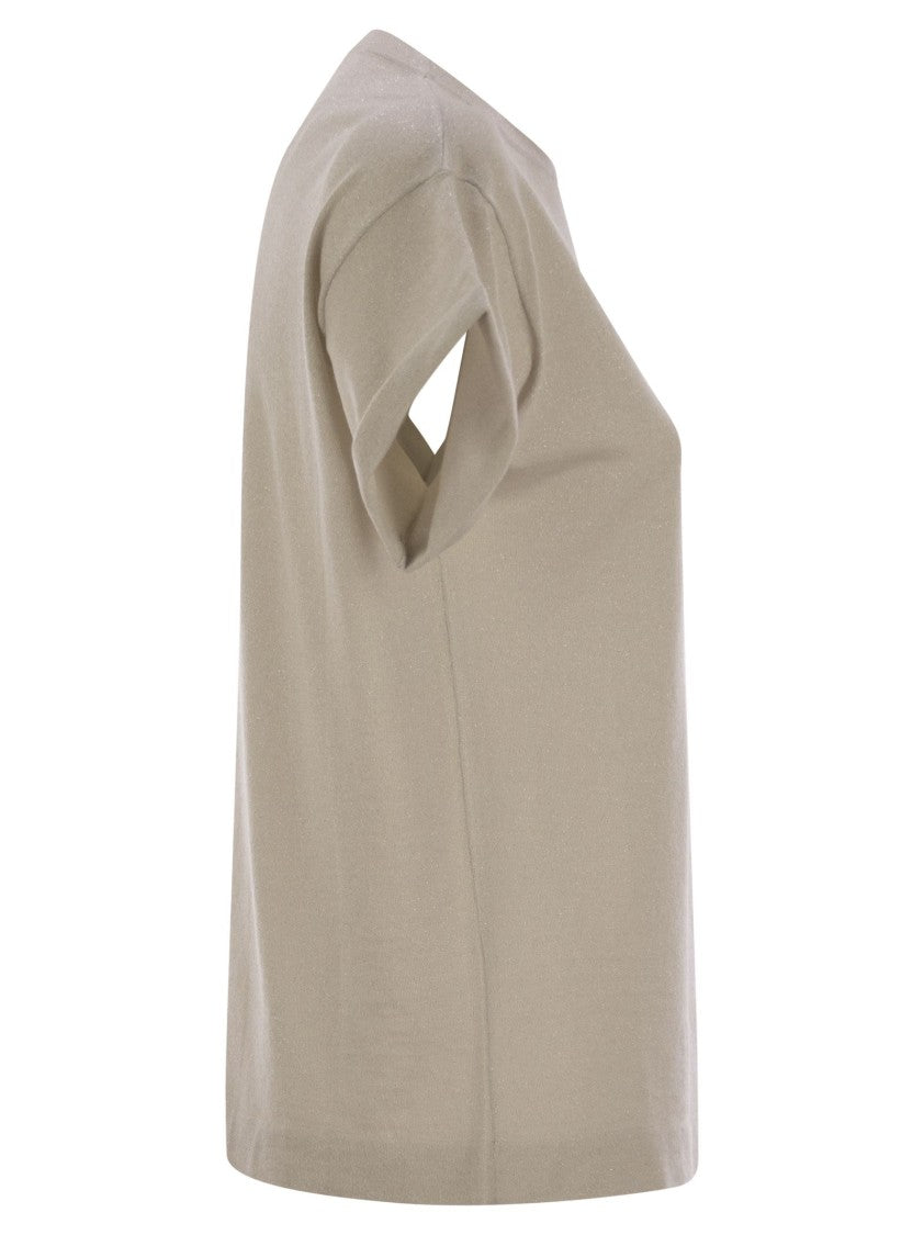 Brunello Cucinelli Sparkling Lightweight Cashmere And Silk Sweater