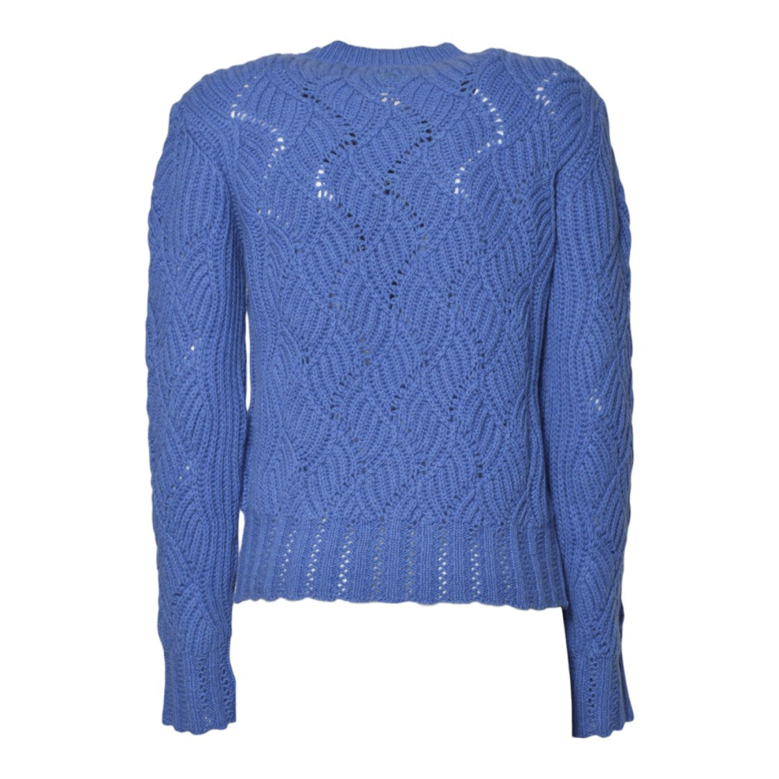 Etro Cable Knit Sweater In Clear Blue Cashmere
