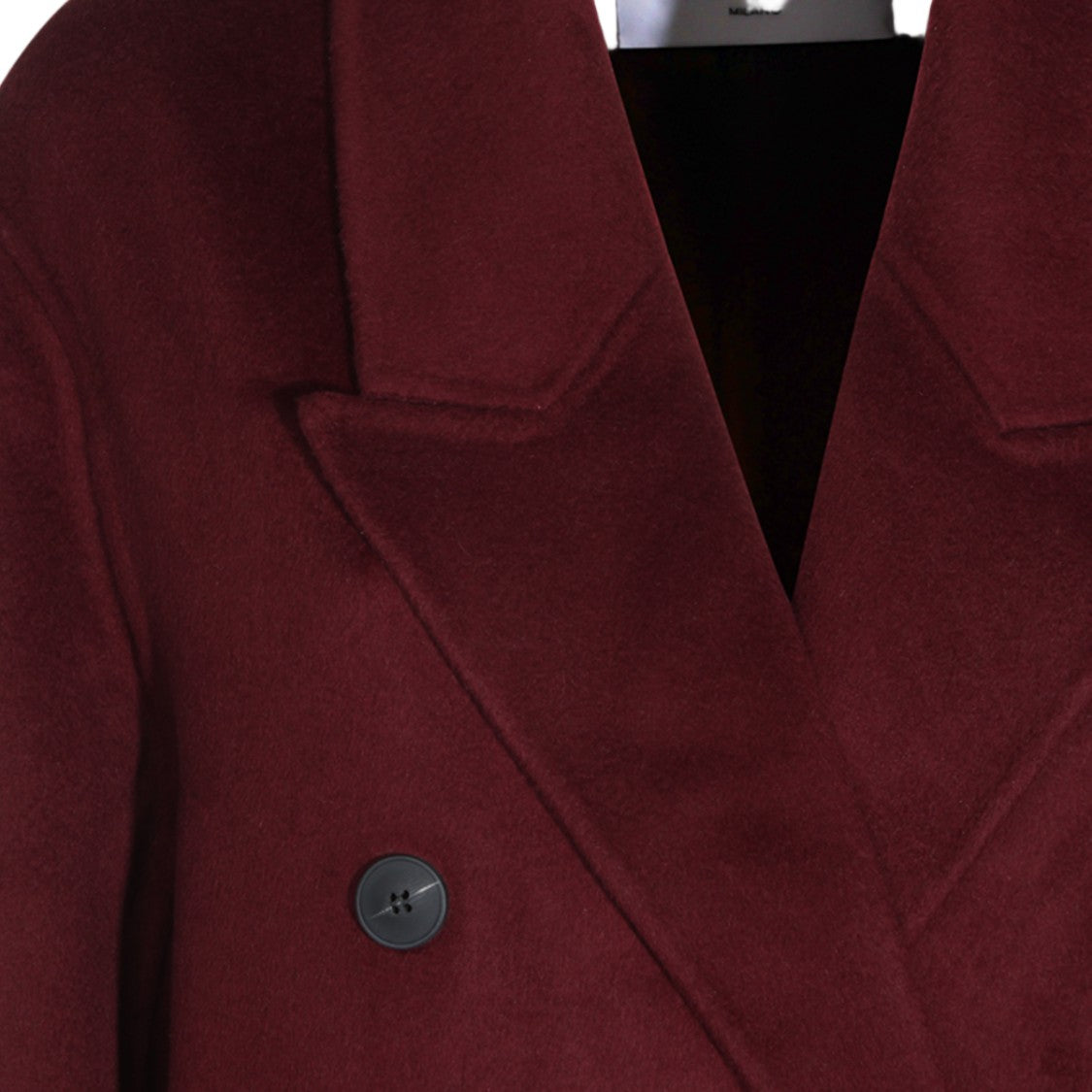 The Dynamis Studio Burgundy Long Double-Breasted Coat