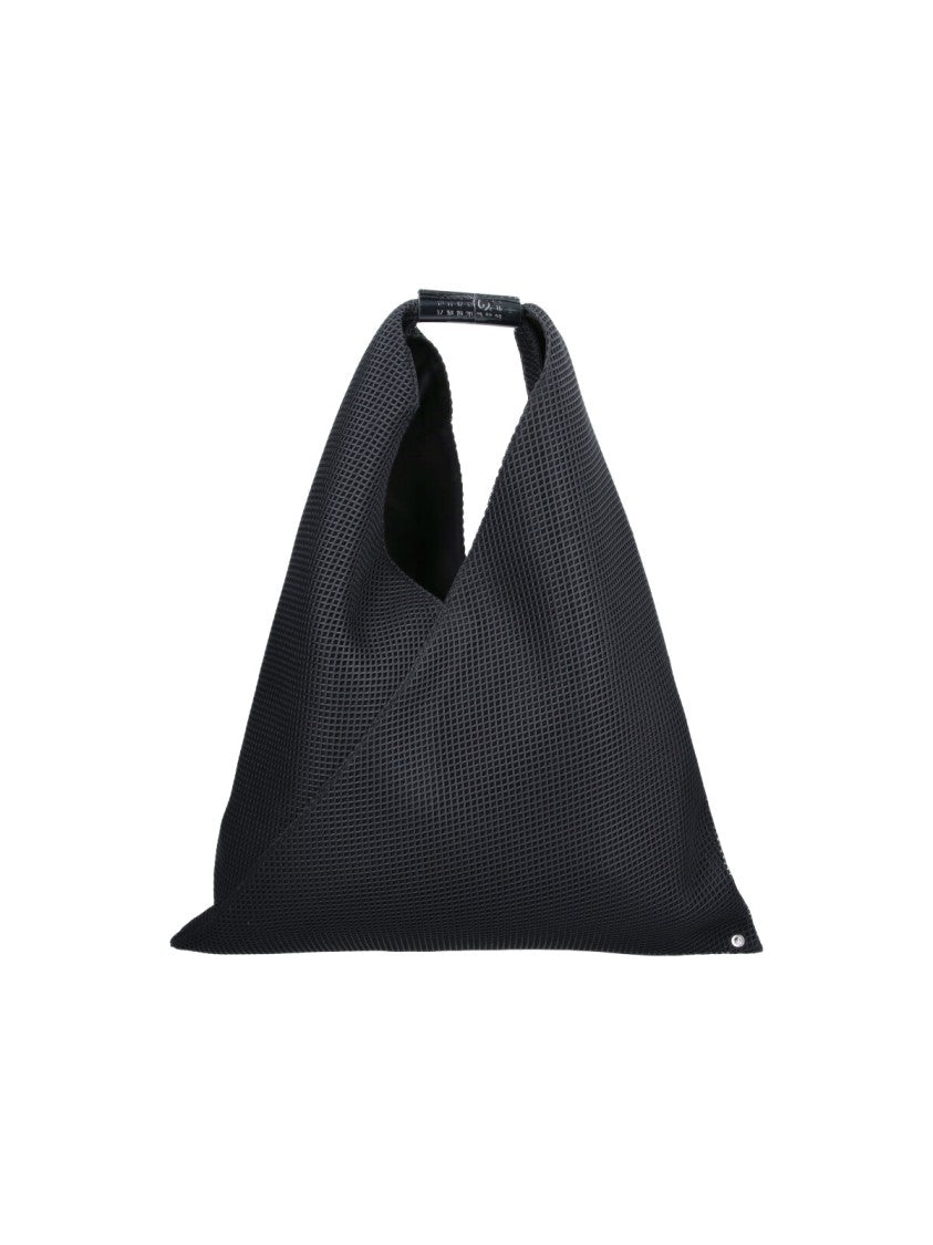 Mm6 By Maison Margiela Black Japanese Grid Pattern Shoulder Bag