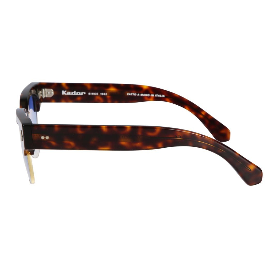 Kador Tobako Cm Tortoiseshell Square Frame Sunglasses