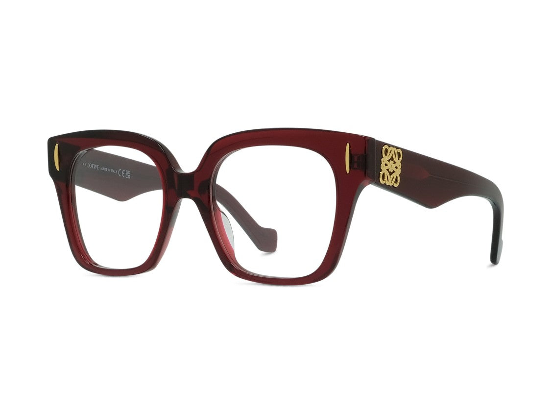 Loewe Deep Burgundy Lw50069i Oversized Square Eyeglasses