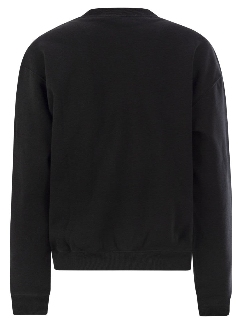 Polo Ralph Lauren Black Crewneck Sweatshirt With Exclusive Embroidered Pony