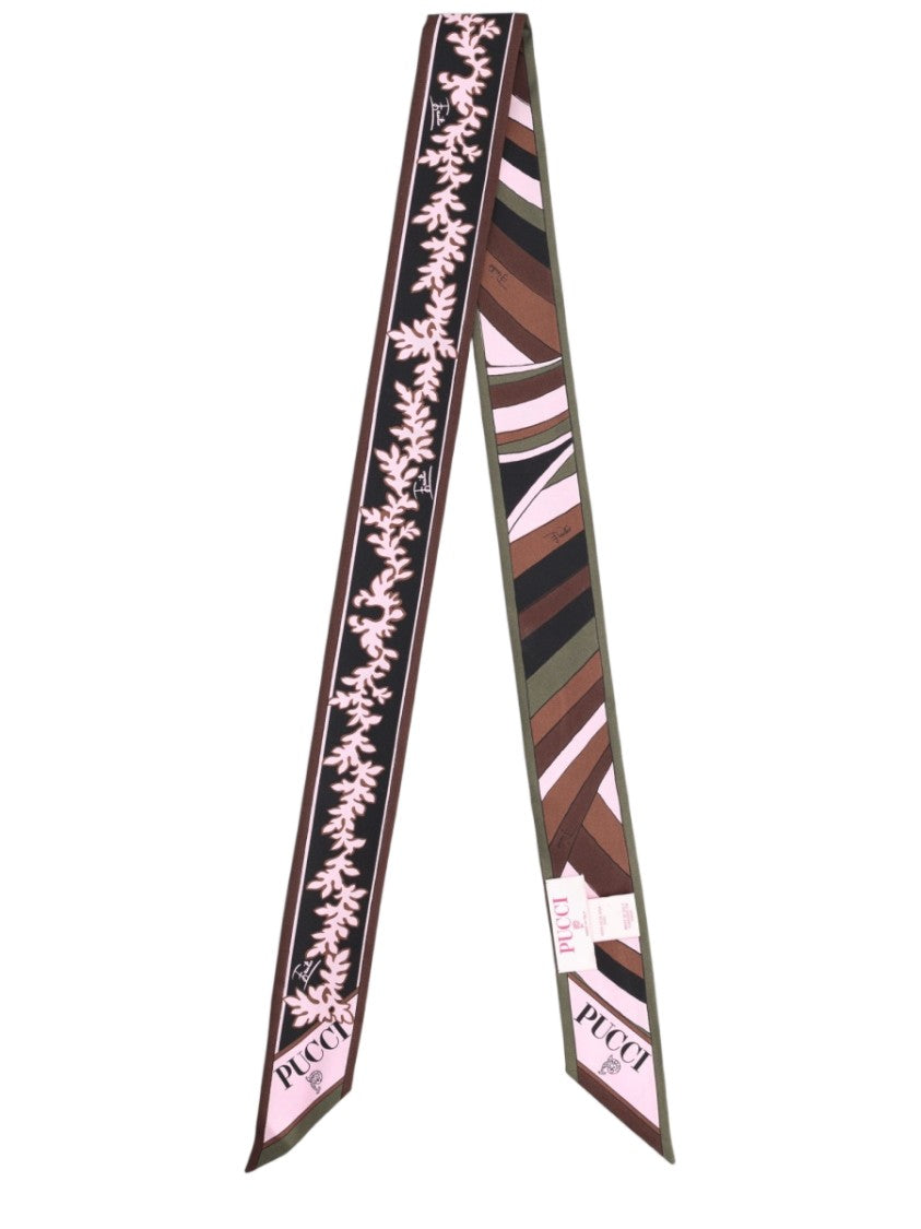 Pucci Multicolor Geometric Silk Foulard