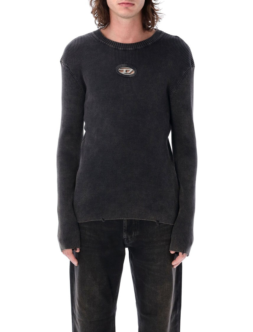 Diesel Black K-Darin-D Distressed Jumper