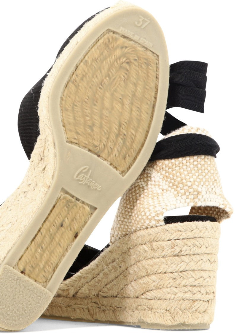 Castaner Braided Jute Wedge Espadrilles With Ankle Ties
