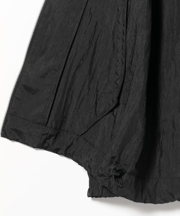 Beams Retro-Inspired Black Nylon Zip-Up Blouson