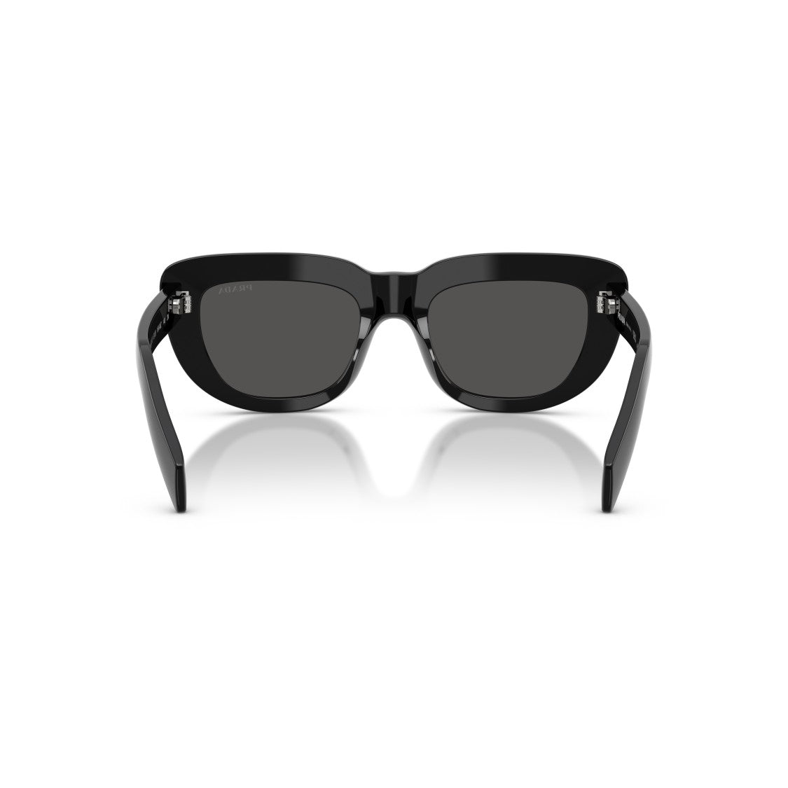 Prada 0Pr D07s Rectangular Black Acetate Sunglasses