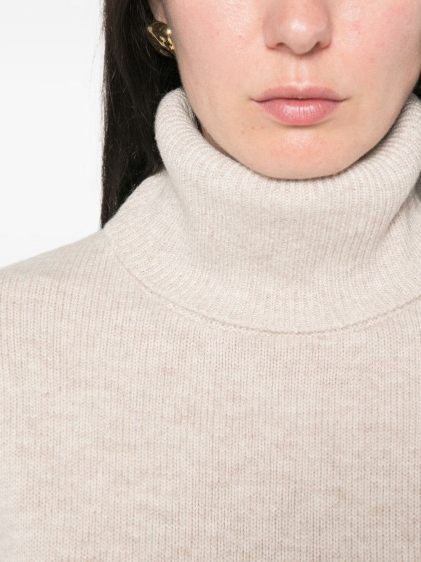 The Frankie Shop Turtleneck Ribbed Knit Sweater