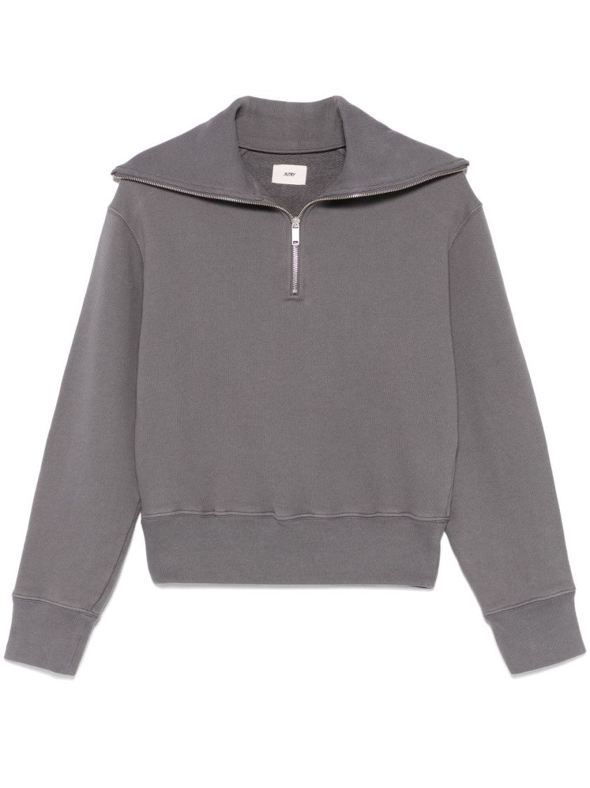 Autry Cropped Gray Sweater
