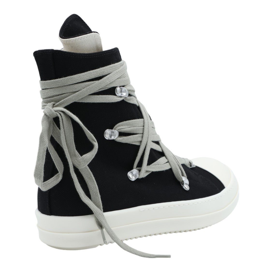 Drkshdw By Rick Owens High-Top Sneakers With Extended Tongue And Layered Lacing System