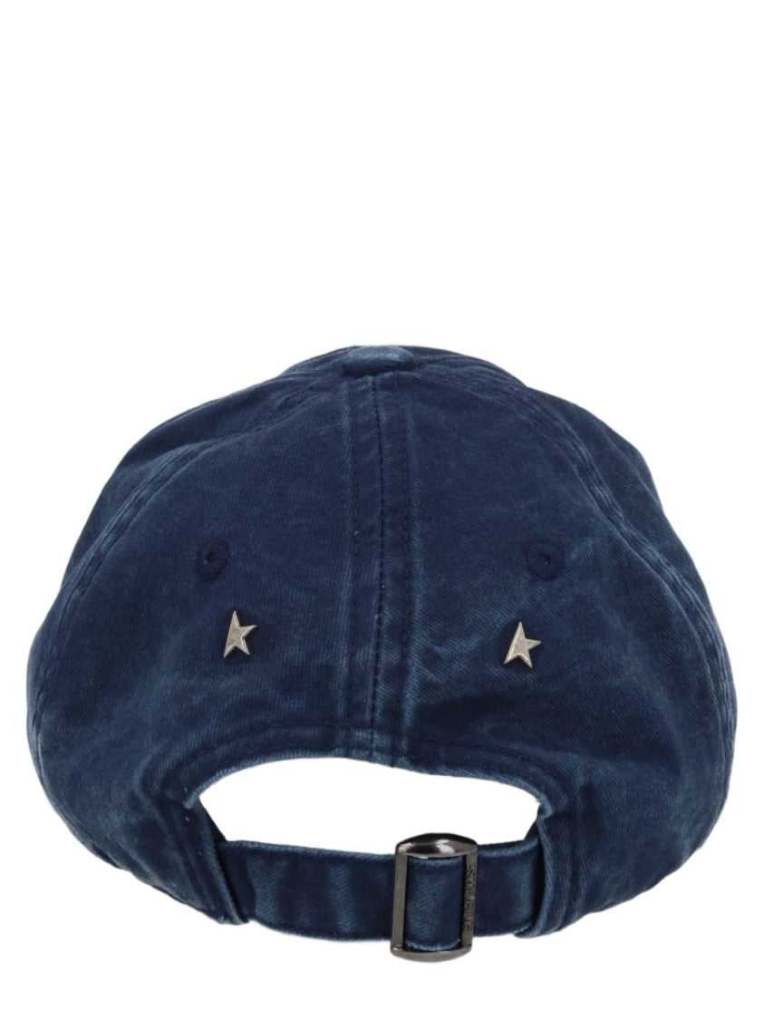 Golden Goose Patch Logo Textured Cotton Baseball Cap