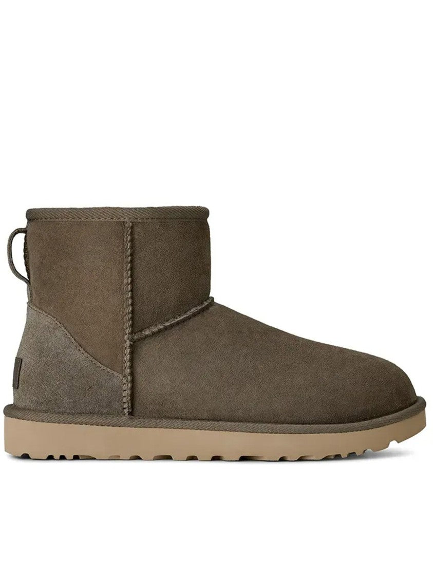 Ugg Brown Classic Mini Ii Suede Ballerinas
