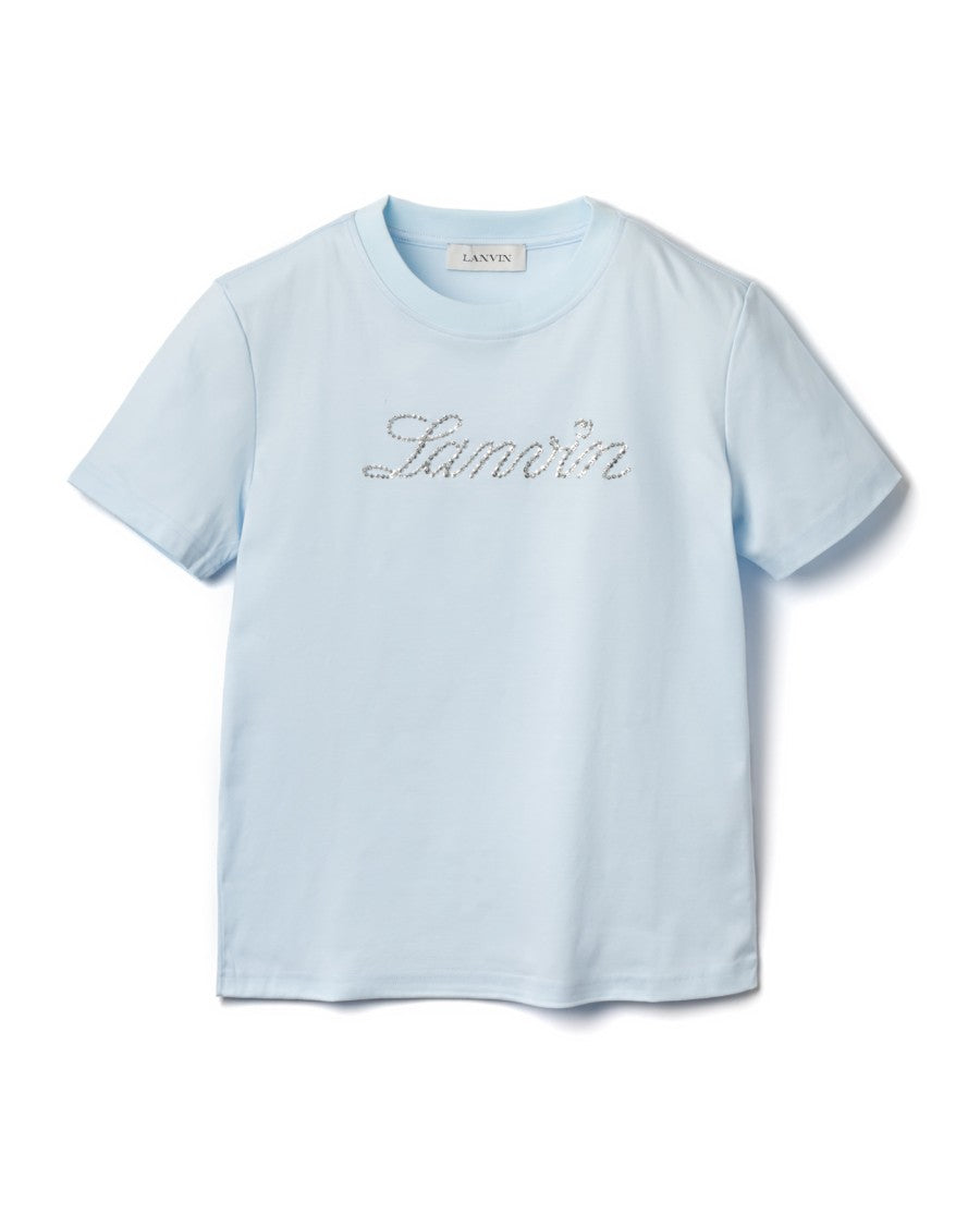 Lanvin Light Blue Cotton T-Shirt