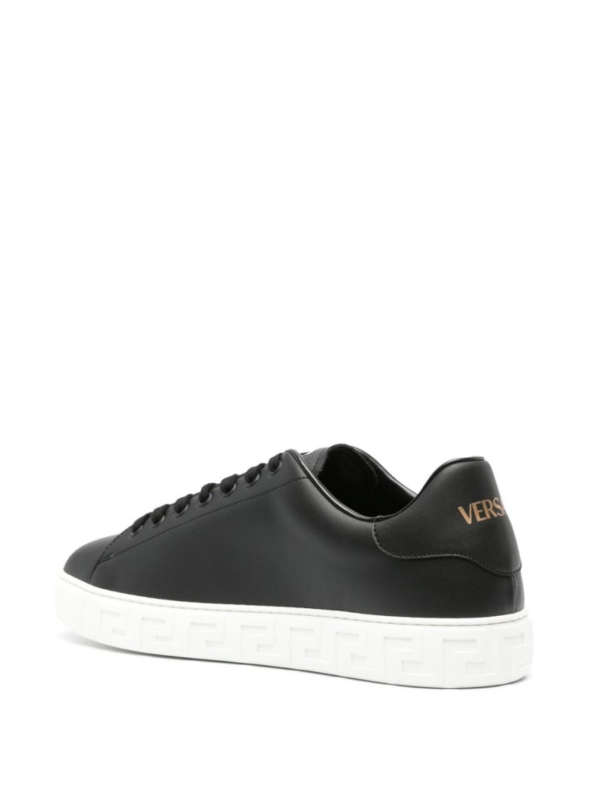 Versace Greca Faux-Leather Sneakers