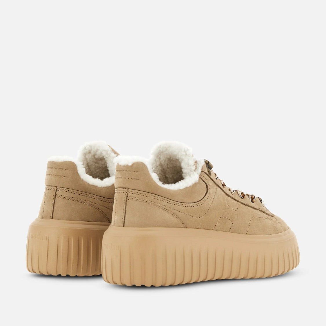 Hogan H-Stripes Sneakers With Sole And Lace-Up Front