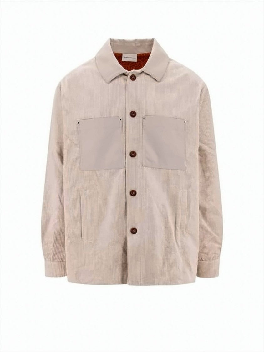 Drôle De Monsieur Relaxed Fit Corduroy Jacket With Contrast Lining