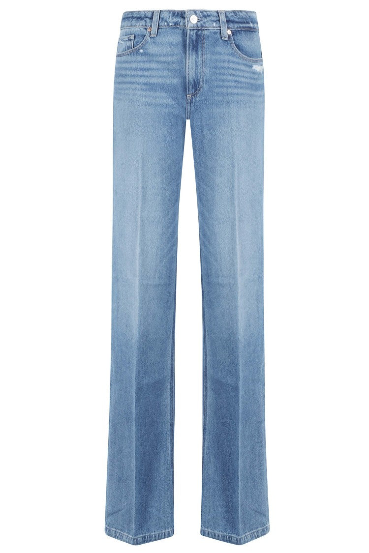 Paige Blue Sonja Flared Cotton-Blend Jeans