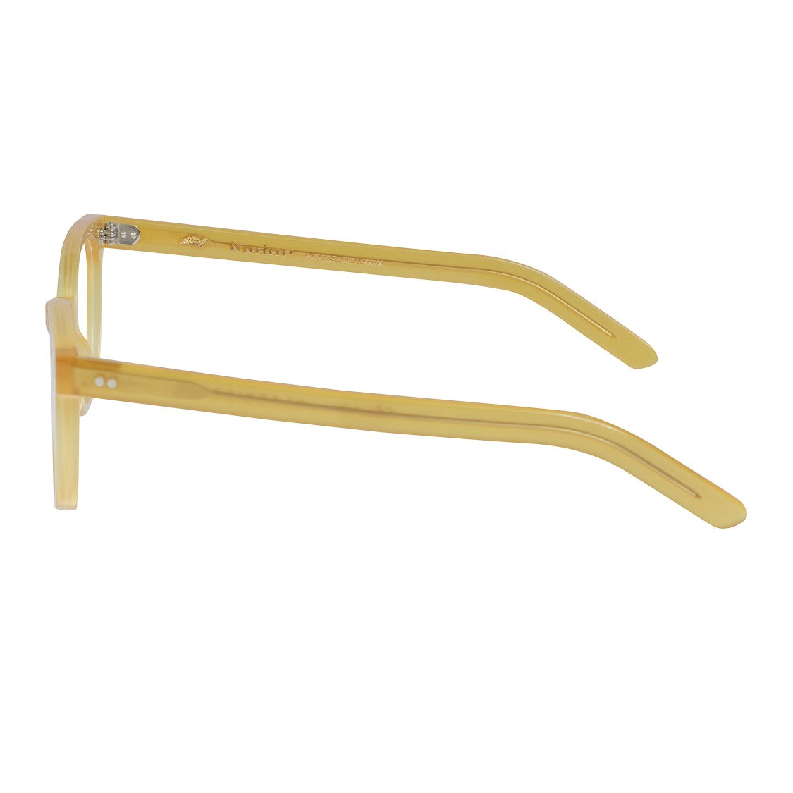 Kador Klassiko Translucent Yellow Square Frame Eyeglasses