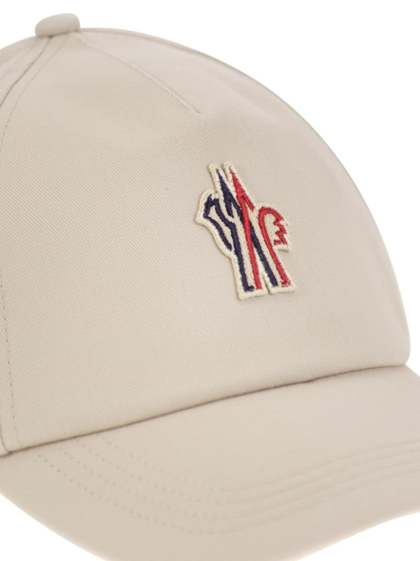 Moncler Grenoble Cotton Gabardine Baseball Cap